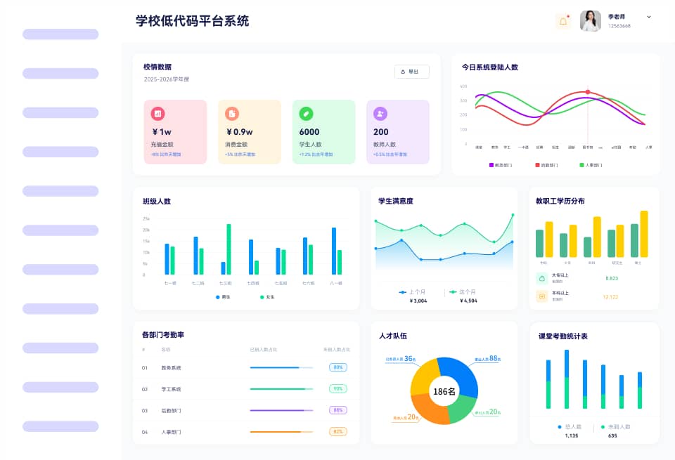 学校低代码平台系统