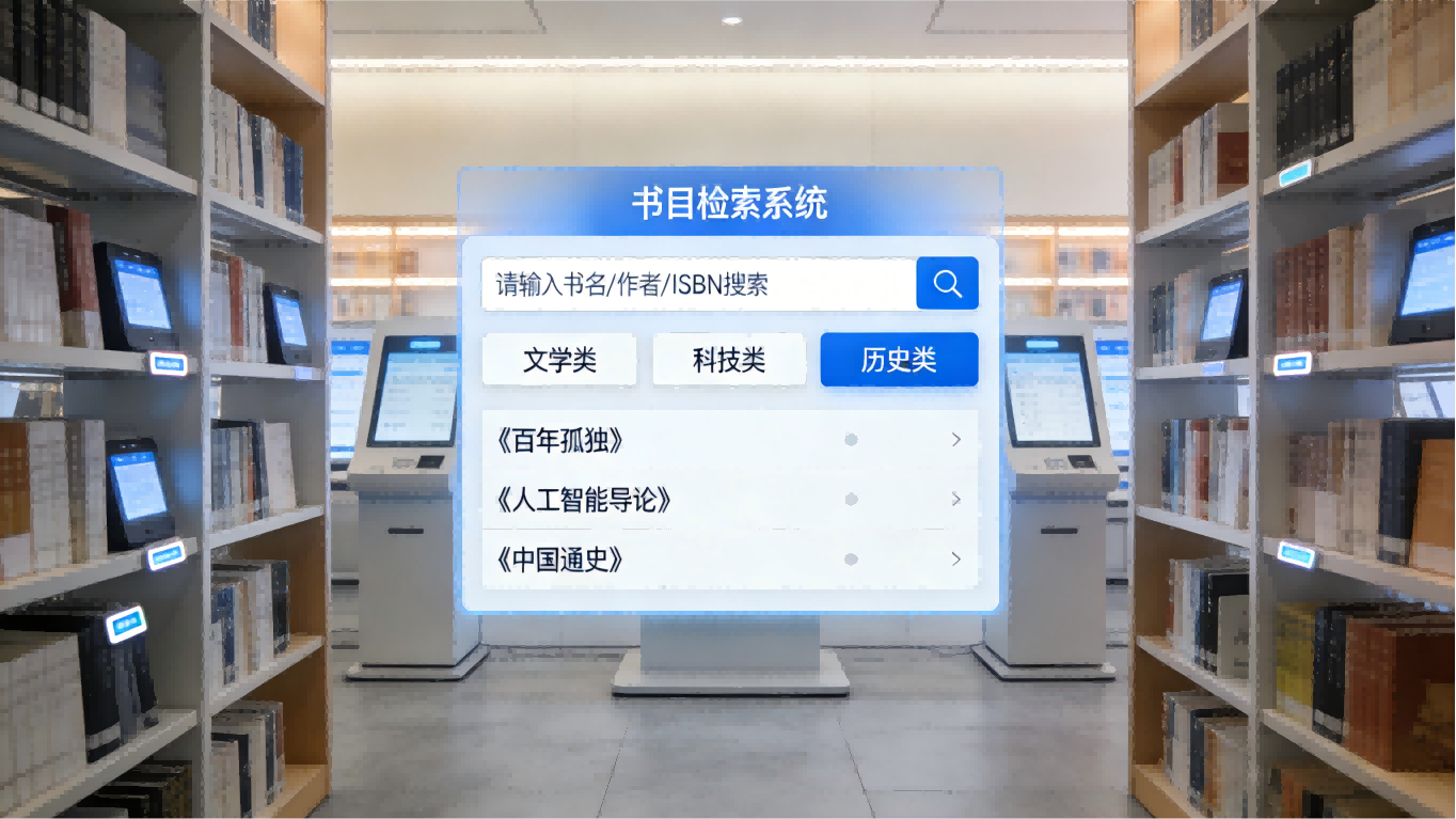 图书馆书目检索系统(图1) 智能图书馆书目检索系统|轻量化部署,精准高效找书(图1)