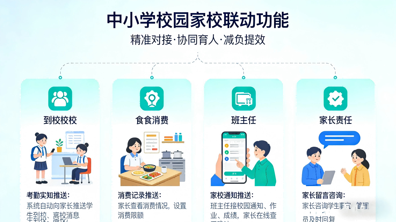 院校智慧校园一卡通系统平台|一站式校园智慧管理解决方案(图7) 院校智慧校园一卡通系统平台|一站式校园智慧管理解决方案(图7)