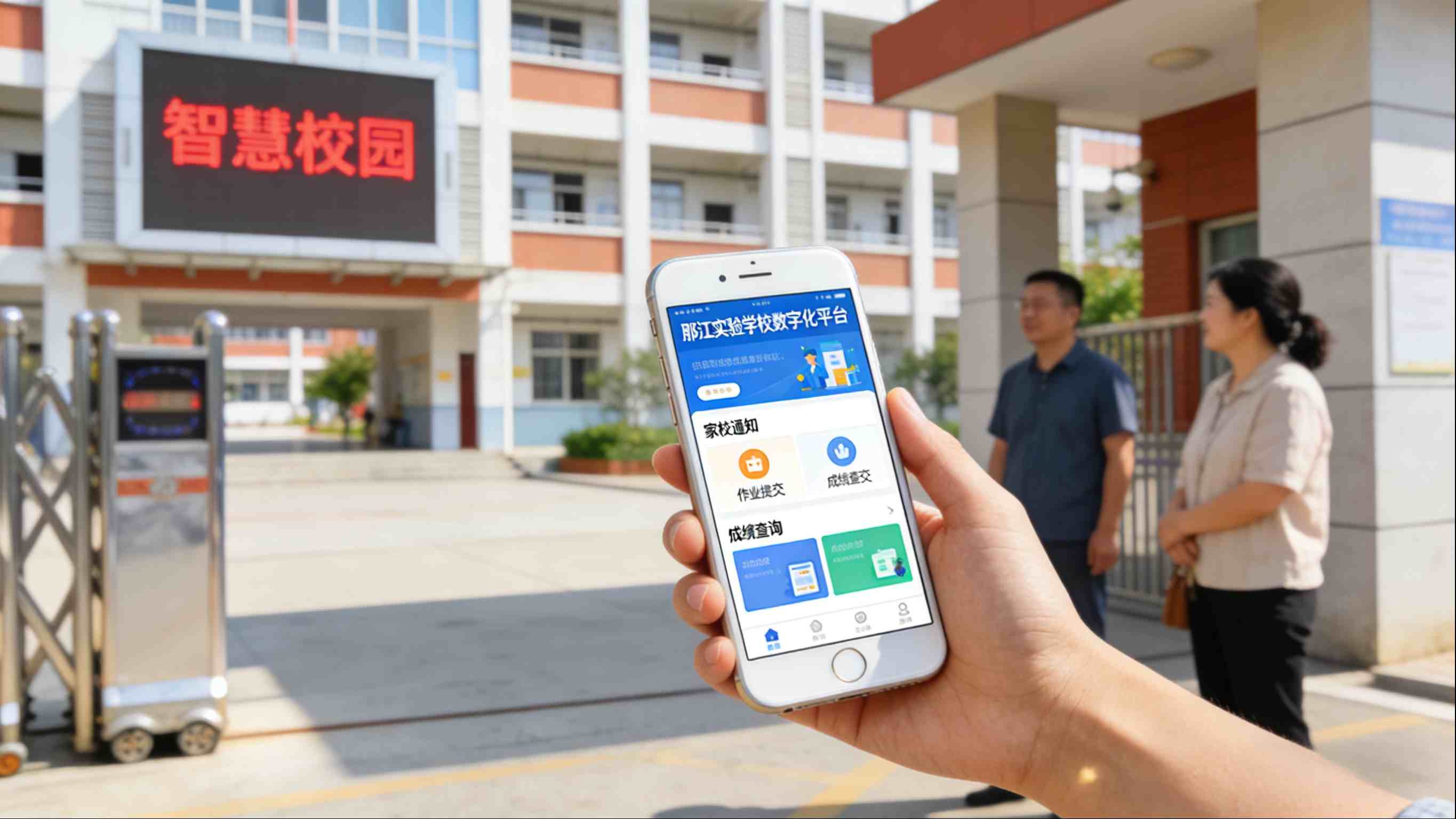 江苏省邗江实验学校数字化平台建设全学段智慧管理(图2)