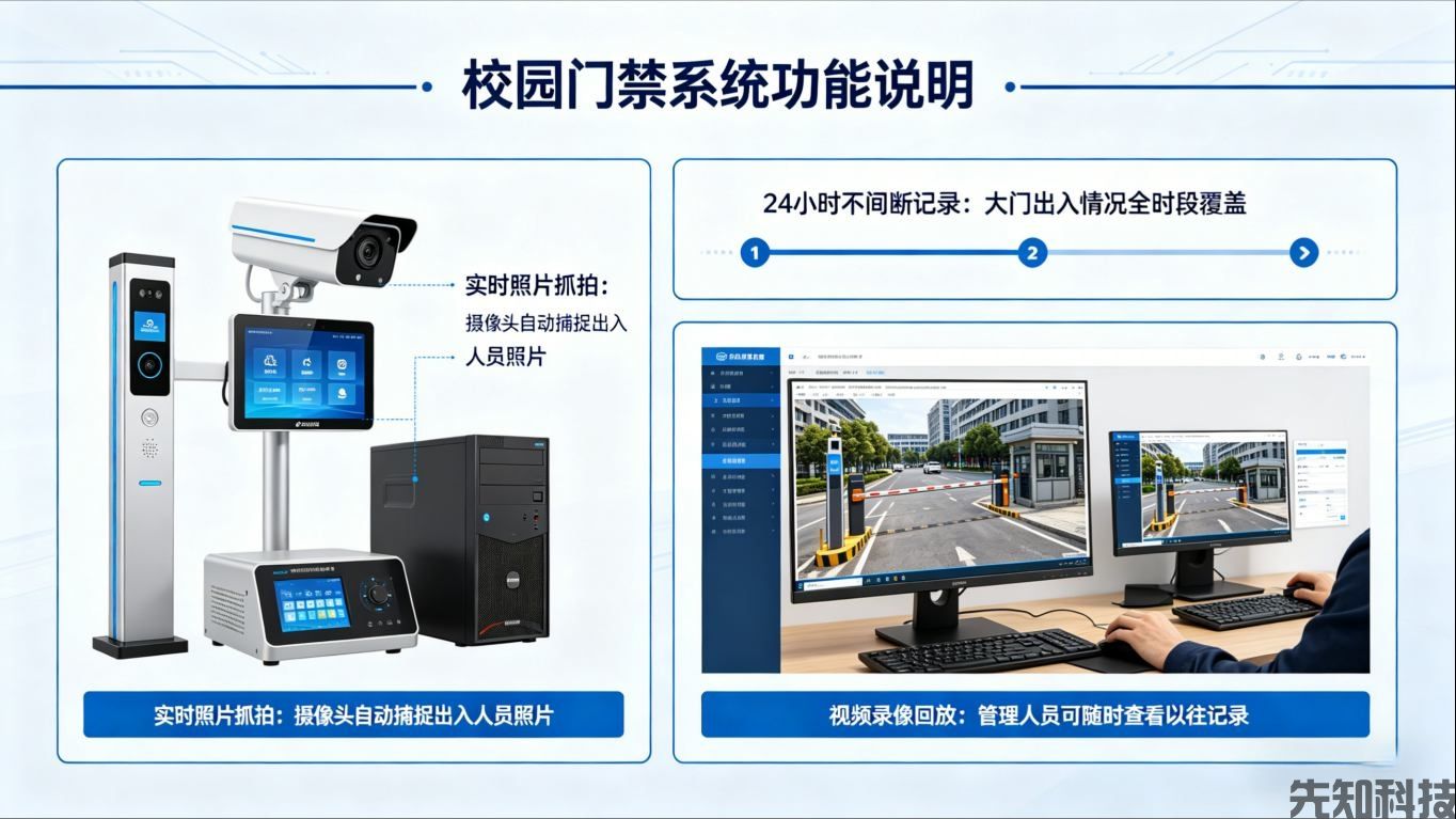 重庆护理职业学院大门门禁系统建设案例(图2)