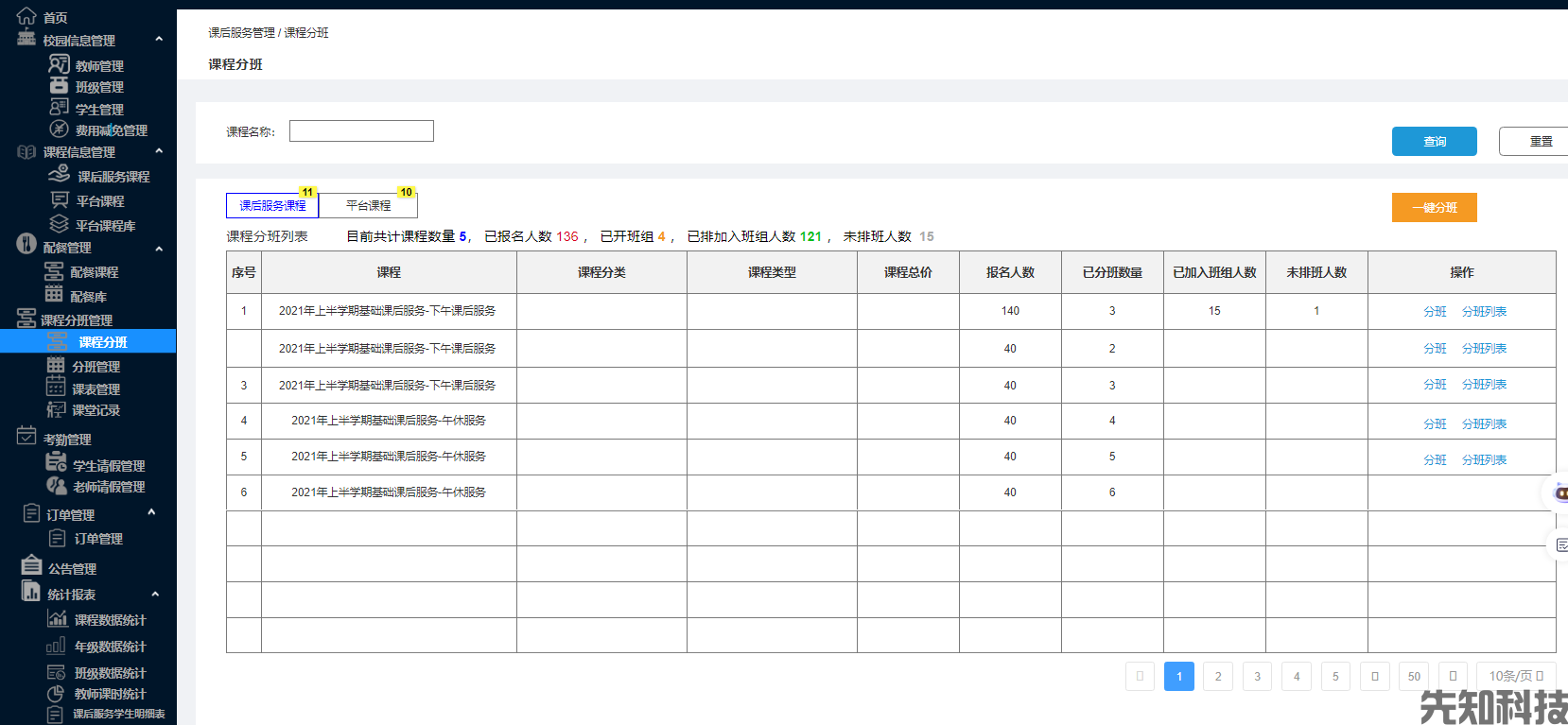 校园课后服务系统(图3) 校园课后服务系统(图3)