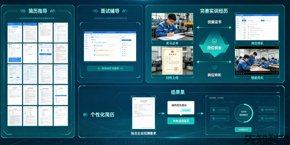 职校智慧就业平台:校企对接、岗位推送、简历指导、就业跟踪(图3) 职校智慧就业平台:校企对接、岗位推送、简历指导、就业跟踪(图3)