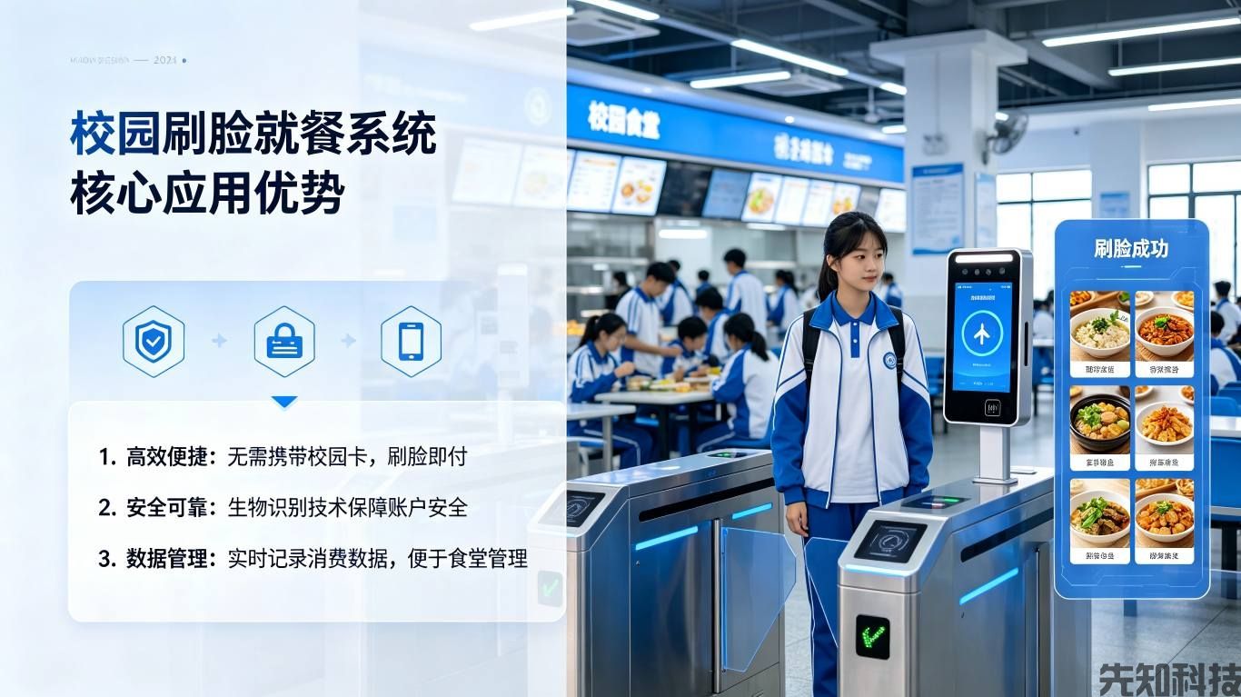 校园刷脸就餐系统:学校智慧食堂无感结算管理解决方案(图3) 校园刷脸就餐系统:学校智慧食堂无感结算管理解决方案(图3)