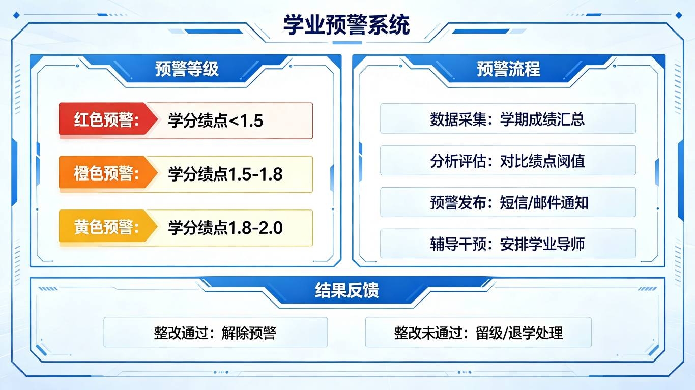 学业预警系统：多维学情研判学生掉队前置干预帮扶管理平台