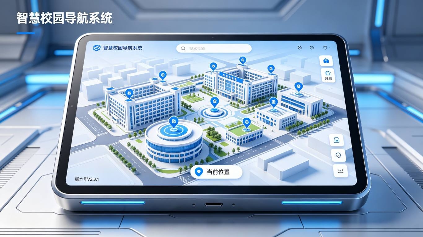 智慧校园导航系统：校园室内外智能定位路径查询导引服务平台
