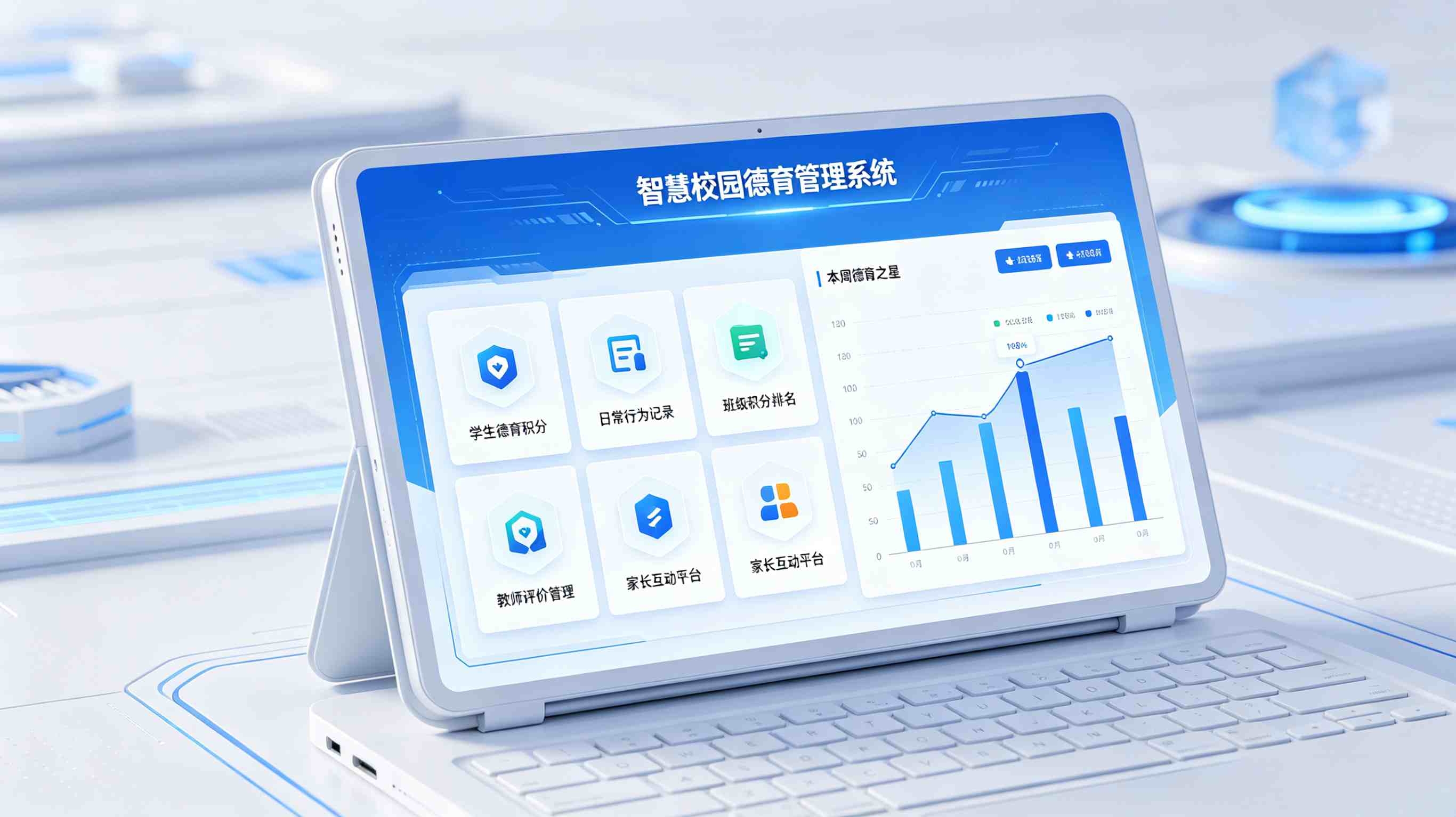 智慧校园德育管理系统：中小学中职五育并举综合素质评价平台(图1)