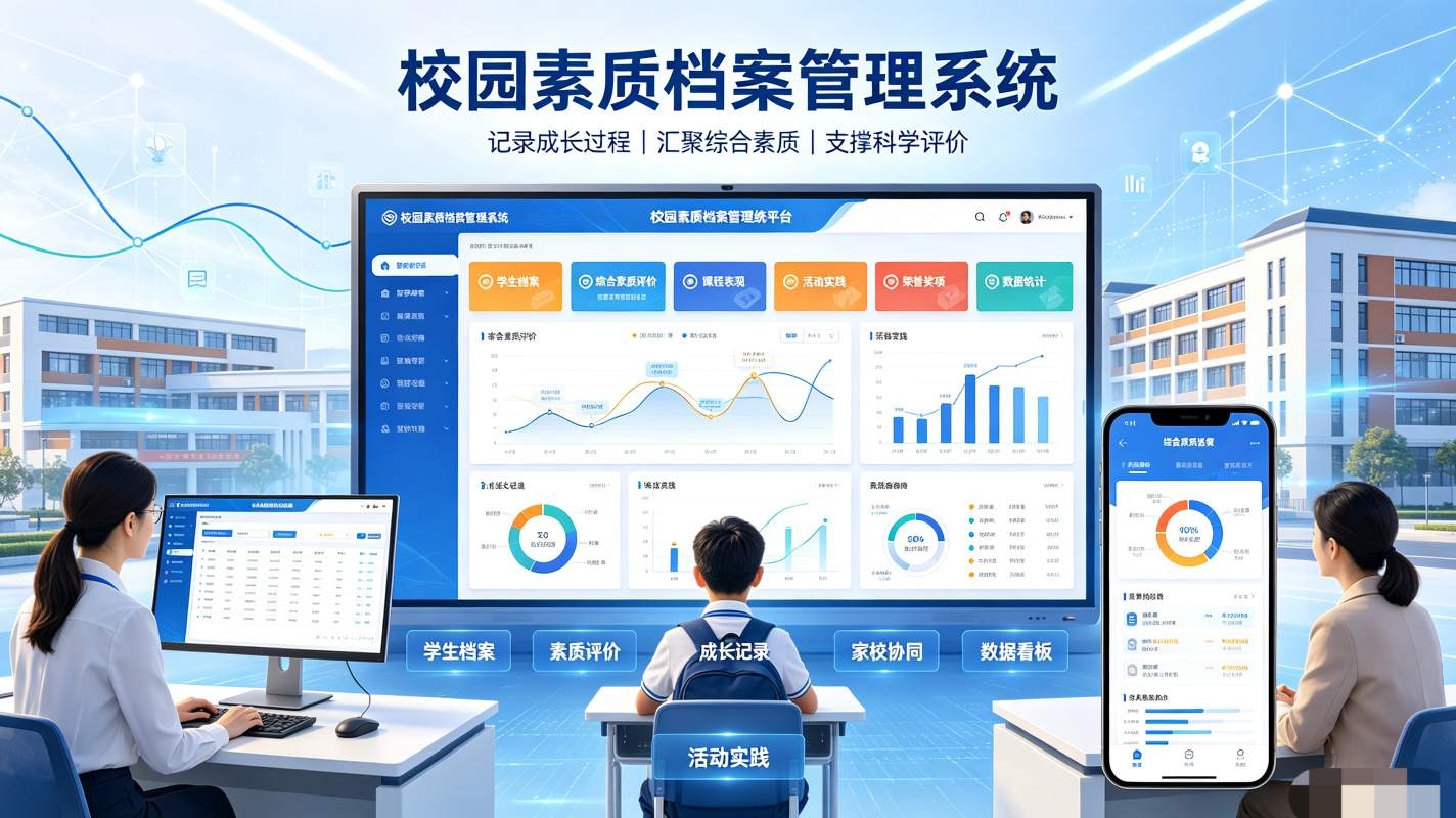 校园素质档案管理系统：综合素质评价与成长档案平台