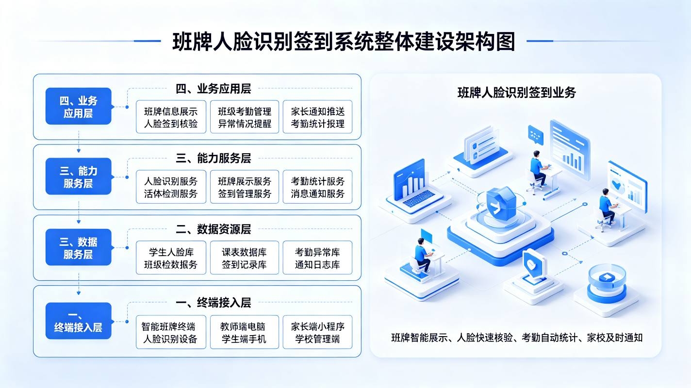班牌人脸识别签到系统解决方案(图2)