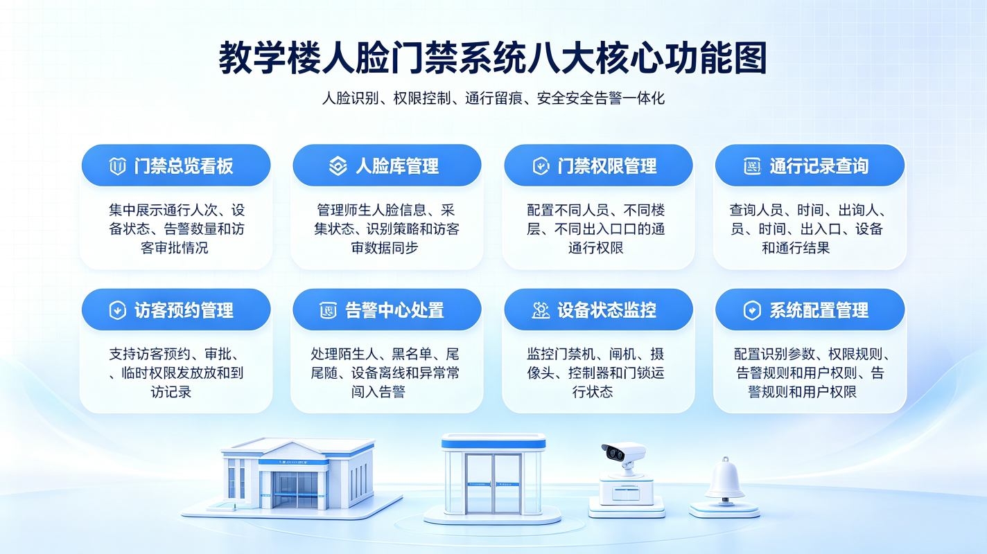 教学楼人脸门禁系统解决方案(图3) 教学楼人脸门禁系统解决方案(图3)