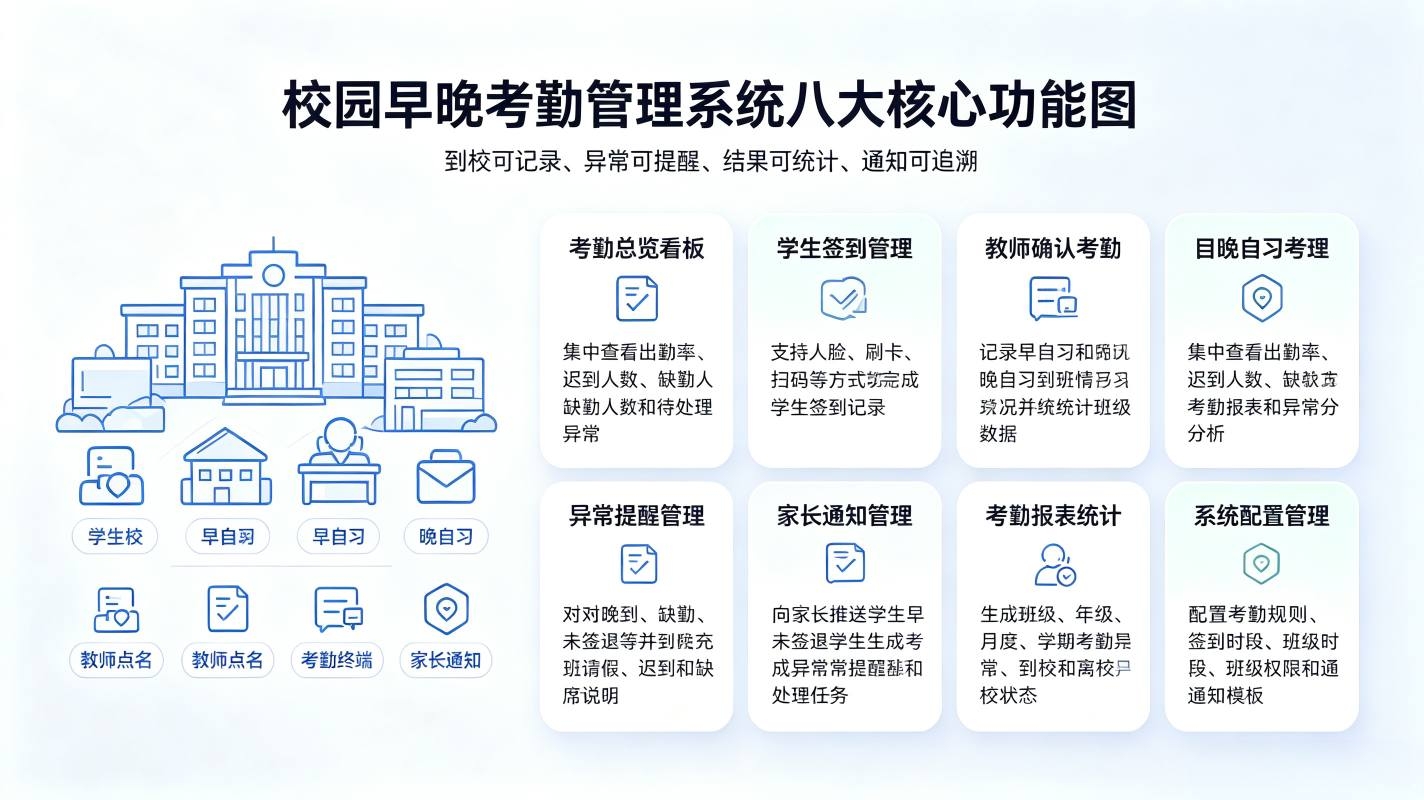 校园早晚考勤管理系统解决方案(图2) 校园早晚考勤管理系统解决方案(图2)