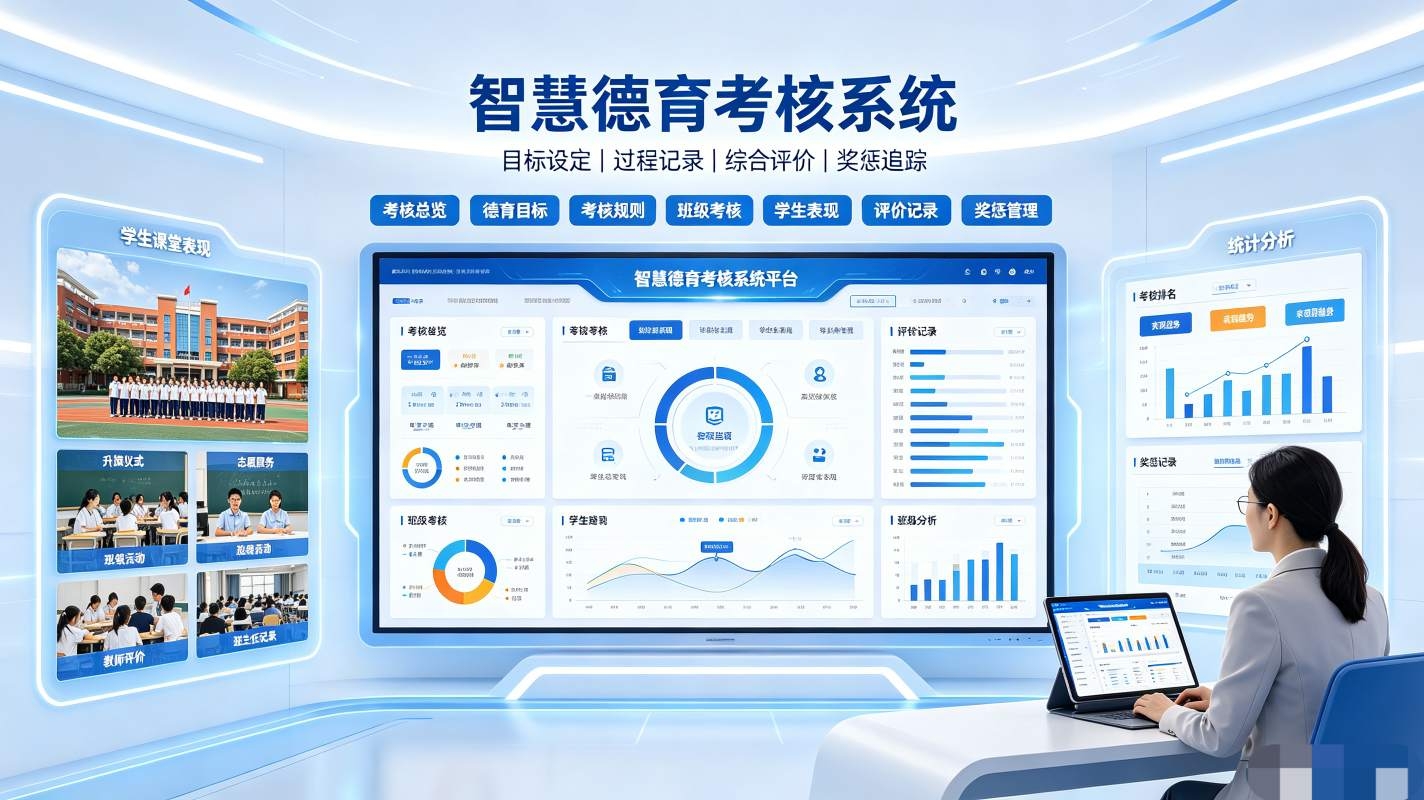 智慧德育考核系统：班级德育管控、台账归档闭环平台