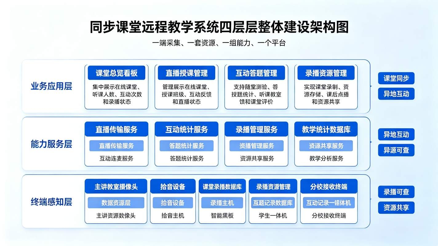 同步课堂远程教学系统解决方案:双师课堂互动授课平台(图2) 同步课堂远程教学系统解决方案:双师课堂互动授课平台(图2)