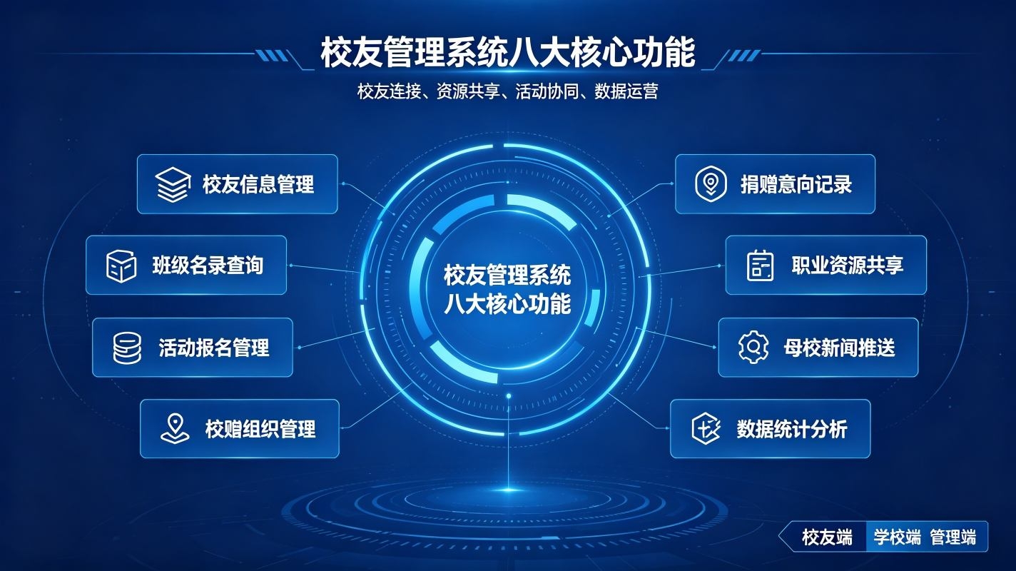 校友管理系统解决方案:校友服务闭环平台(图3) 校友管理系统解决方案:校友服务闭环平台(图3)
