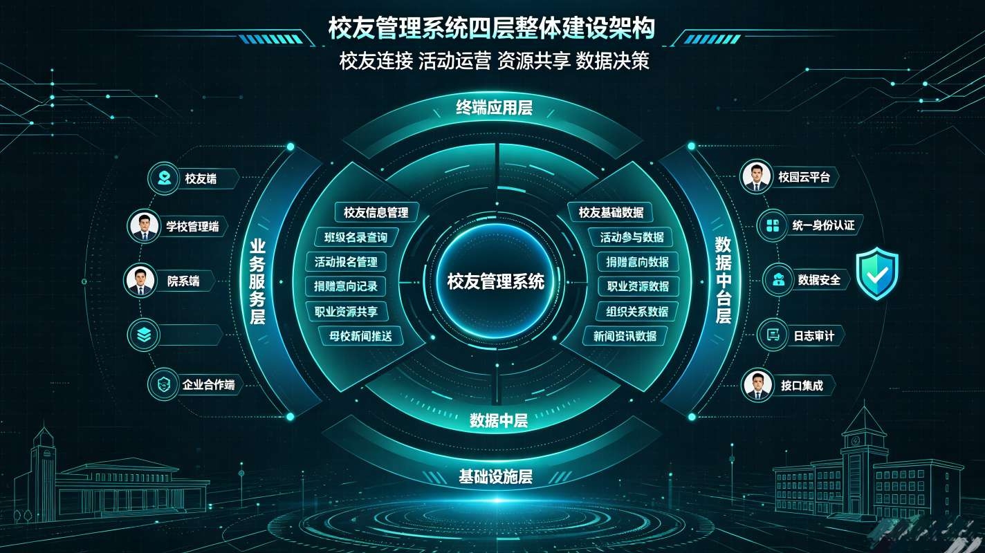 校友管理系统解决方案:校友服务闭环平台(图2) 校友管理系统解决方案:校友服务闭环平台(图2)