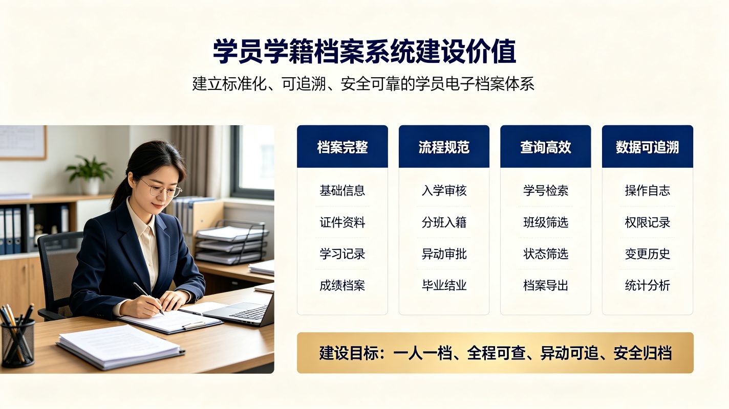 学员学籍档案系统：数字化学籍信息规范化管理方案(图1)