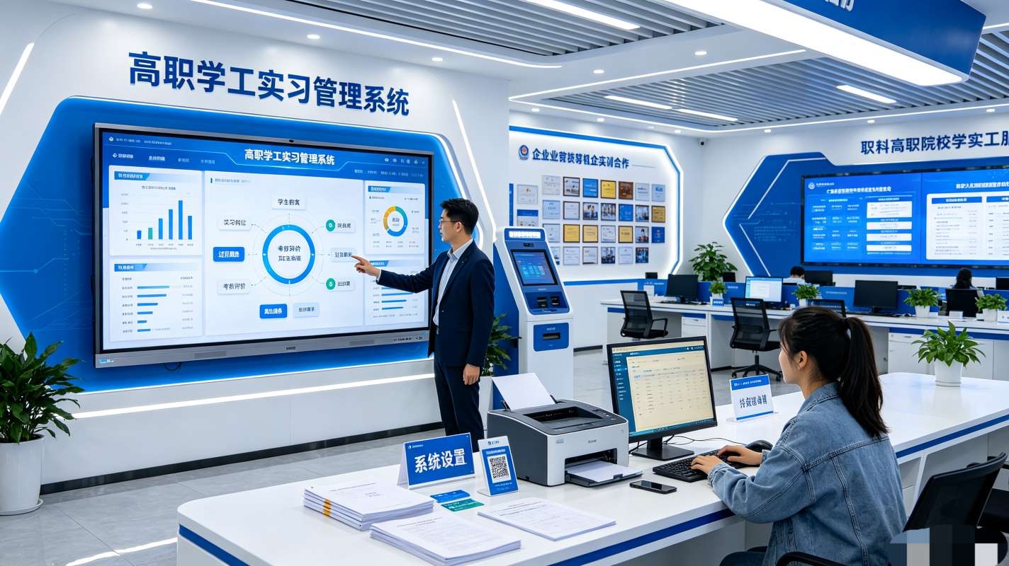 高职学工实习一体化管理系统:校企双师共管数据闭环平台(图2) 高职学工实习一体化管理系统:校企双师共管数据闭环平台(图2)