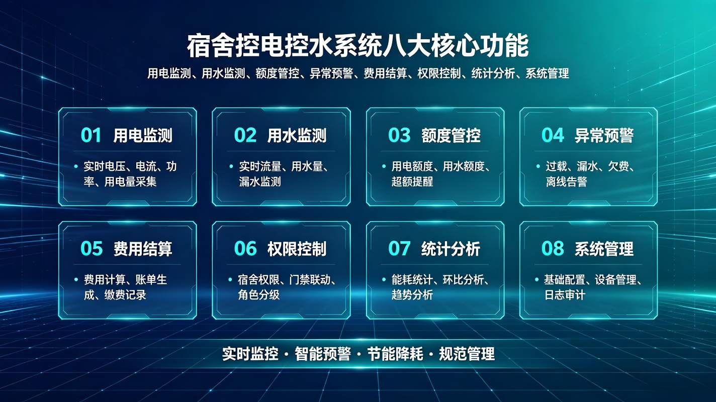 宿舍控电控水系统:能耗精准计量、节能合规运维平台(图3) 宿舍控电控水系统:能耗精准计量、节能合规运维平台(图3)
