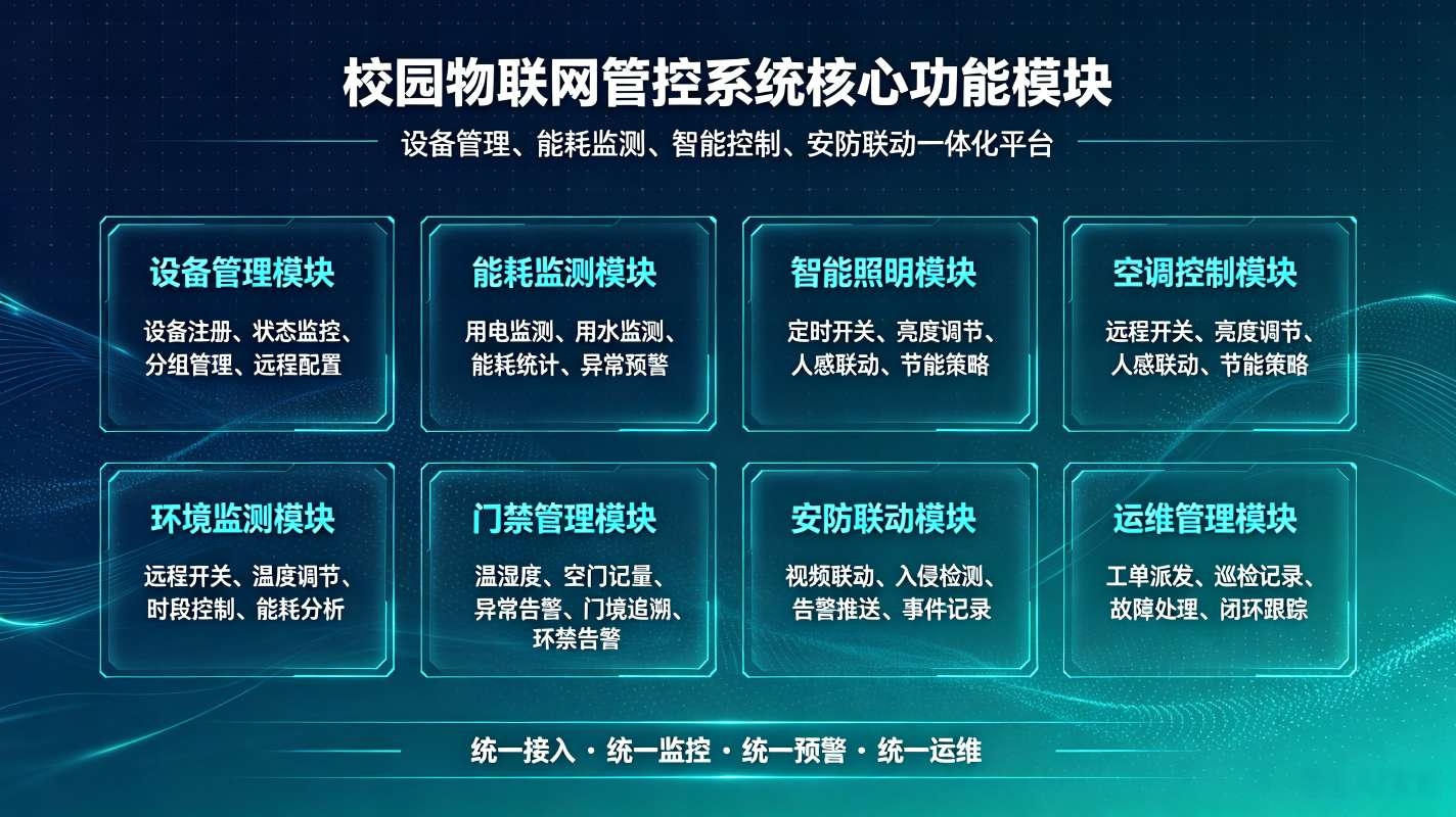 校园物联网管控系统:集约节能智慧校园IoT整体解决方案(图3) 校园物联网管控系统:集约节能智慧校园IoT整体解决方案(图3)