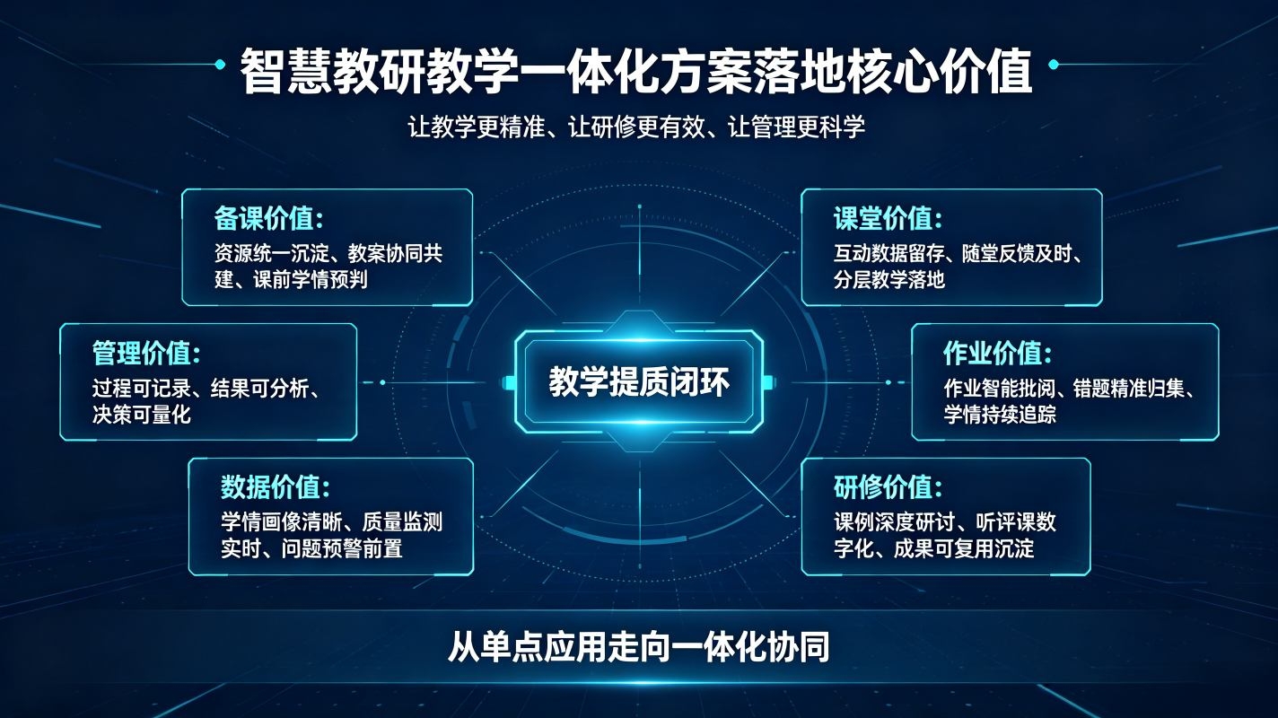 智慧教研教学一体化方案：研训教融合数字化解决方案(图4)