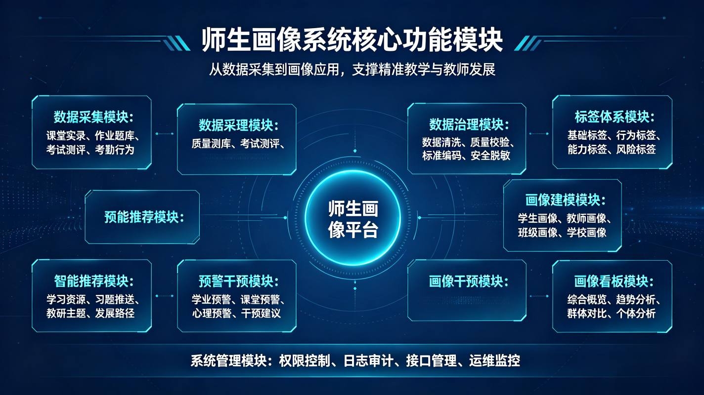 师生画像系统:AI大数据五育精准评价与师生成长解决方案(图3) 师生画像系统:AI大数据五育精准评价与师生成长解决方案(图3)