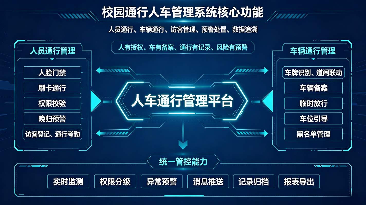 校园通行人车管理系统:违停超速监管、校园交通秩序治理平台(图3) 校园通行人车管理系统:违停超速监管、校园交通秩序治理平台(图3)