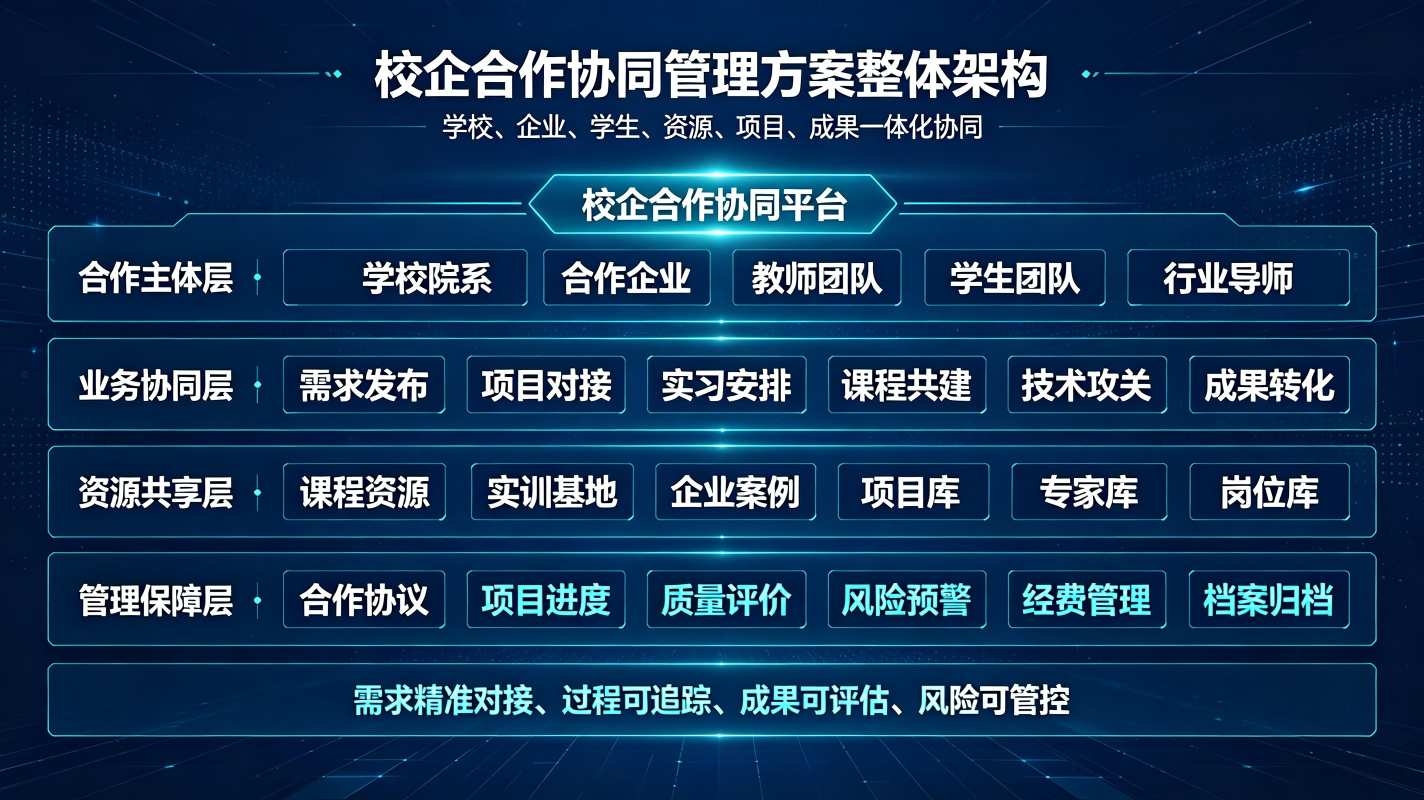 校企合作协同管理方案：项目协同全流程数字化解决方案