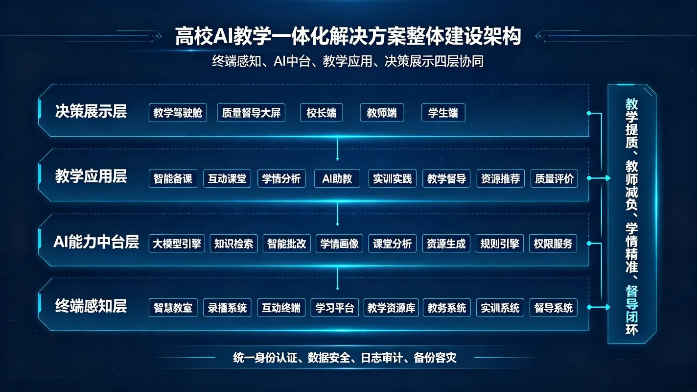 高校AI教学一体化解决方案:教学全链路数字化改革方案(图2) 高校AI教学一体化解决方案:教学全链路数字化改革方案(图2)
