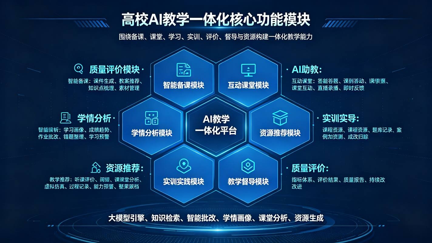 高校AI教学一体化解决方案:教学全链路数字化改革方案(图3) 高校AI教学一体化解决方案:教学全链路数字化改革方案(图3)