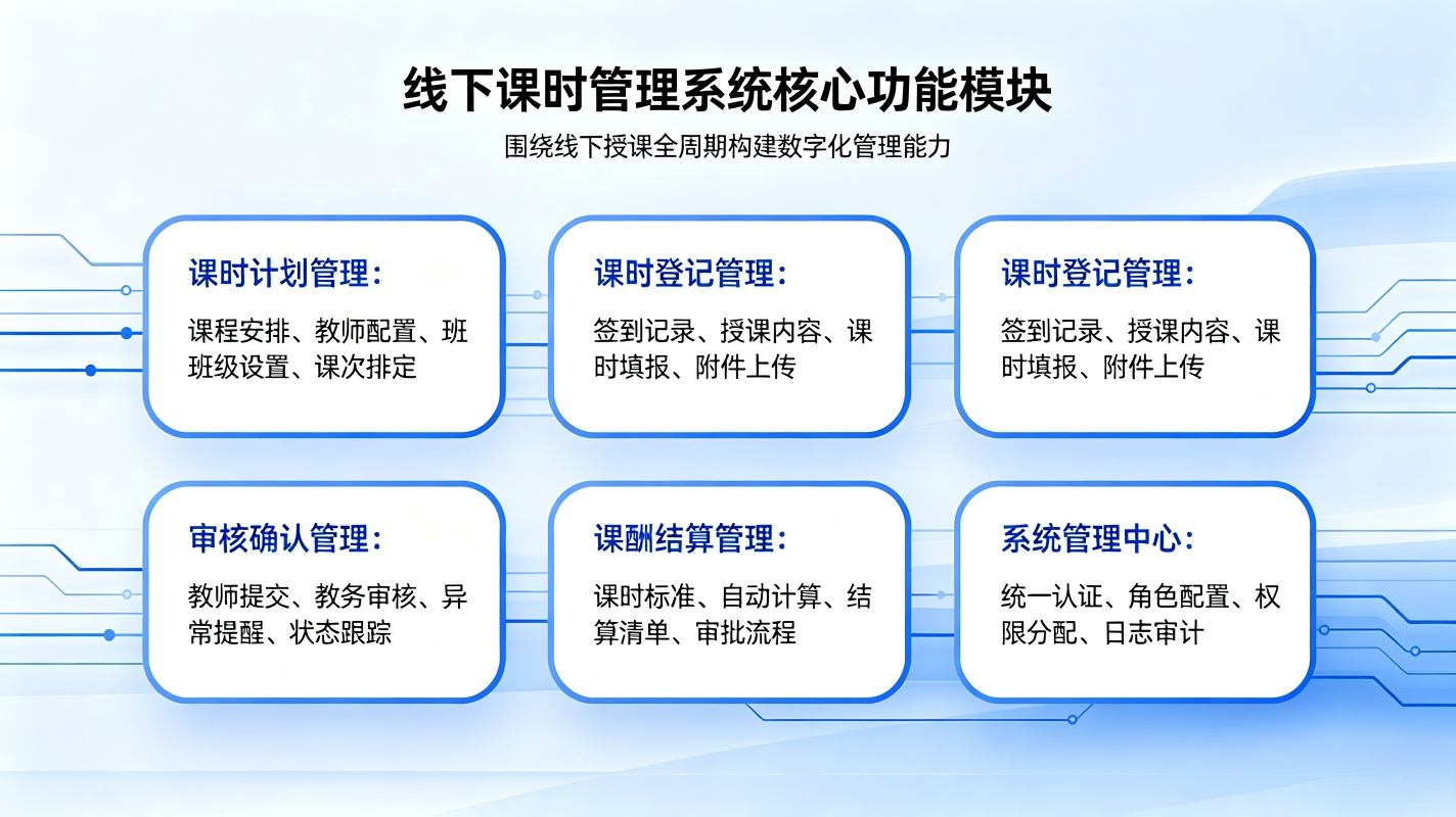线下课时管理系统:教务合规台账数字化解决方案(图3) 线下课时管理系统:教务合规台账数字化解决方案(图3)