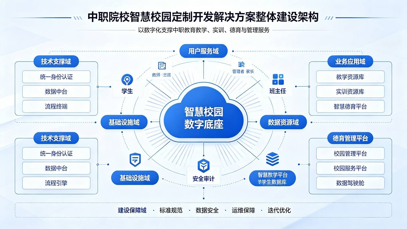 中职院校智慧校园定制开发解决方案:职教合规办学一体化(图2) 中职院校智慧校园定制开发解决方案:职教合规办学一体化(图2)