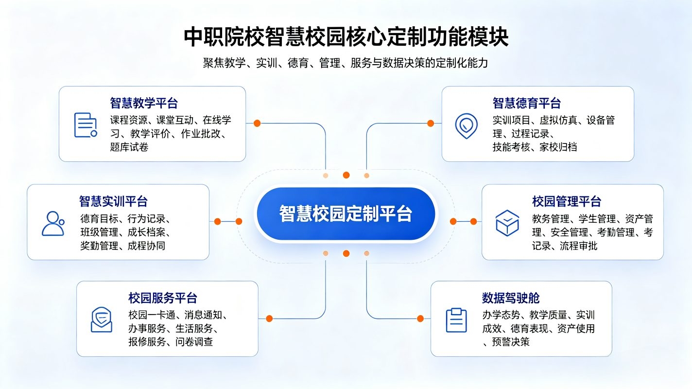 中职院校智慧校园定制开发解决方案:职教合规办学一体化(图3) 中职院校智慧校园定制开发解决方案:职教合规办学一体化(图3)