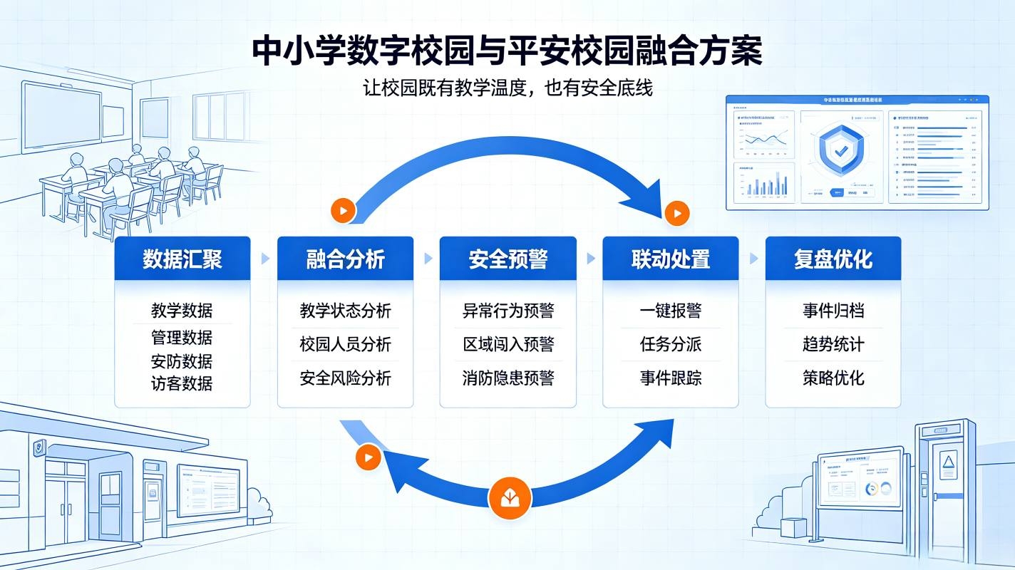 中小学数字校园与平安校园融合方案(图1) 中小学数字校园与平安校园融合方案(图1)