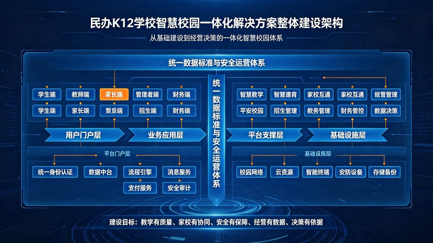 民办 K12 学校智慧校园一体化解决方案:集团管控数字化方案(图2) 民办 K12 学校智慧校园一体化解决方案:集团管控数字化方案(图2)