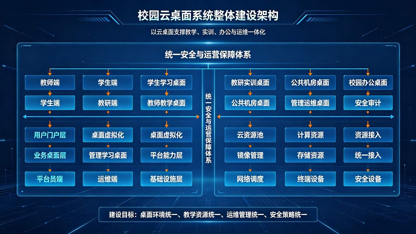 校园云桌面系统：桌面虚拟化，统一运维解决方案(图2)