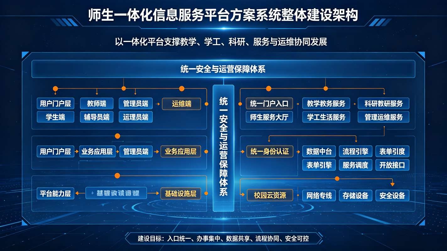 师生一体化信息服务平台方案：校园智慧服务数字化解决方案(图2)