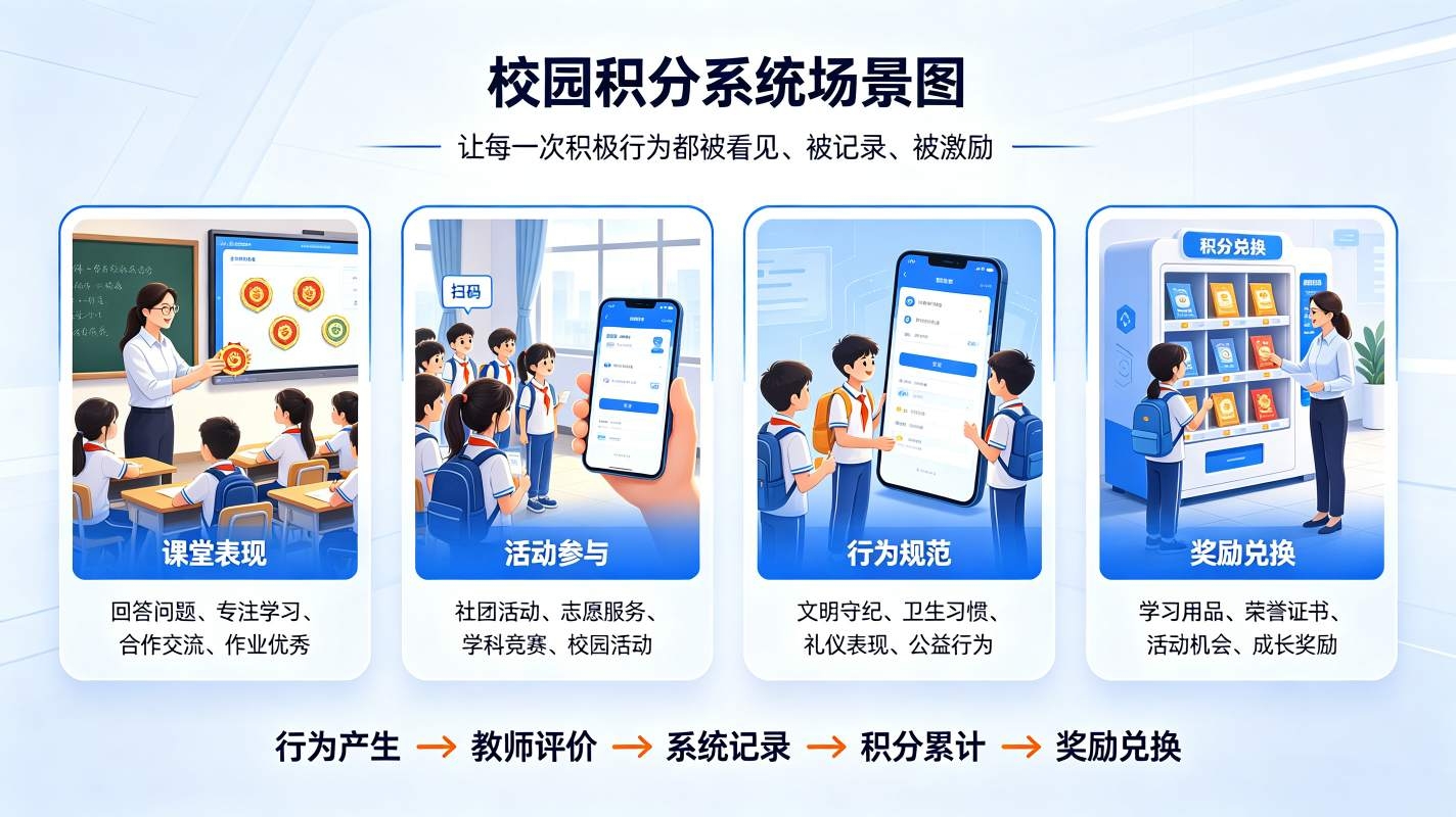 校园积分系统解决方案：评优评先闭环平台