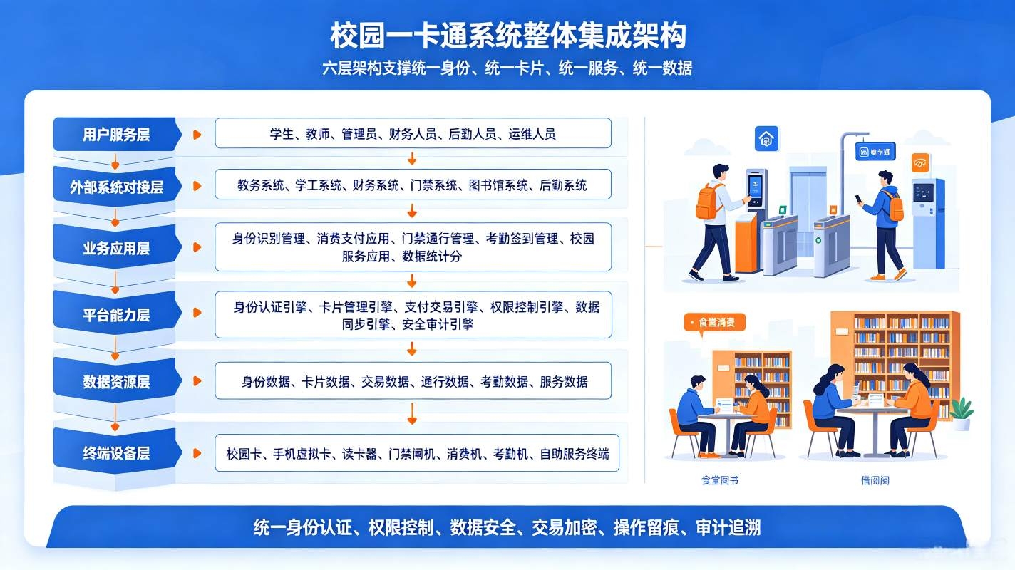 校园一卡通系统集成:统一数据中台集成解决方案(图2) 校园一卡通系统集成:统一数据中台集成解决方案(图2)