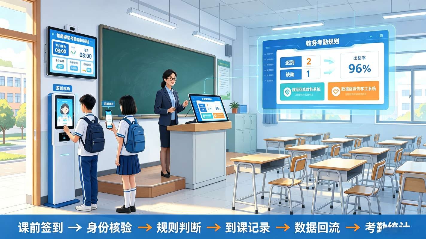电子班牌教务对接系统：校园教务一体化解决方案(图3)
