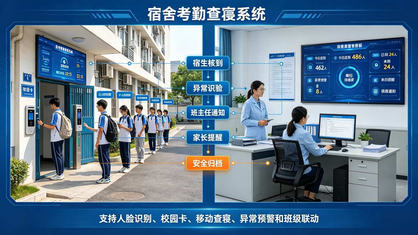 宿舍考勤查寝系统:宿舍安全精细化管理解决方案(图1) 宿舍考勤查寝系统:宿舍安全精细化管理解决方案(图1)