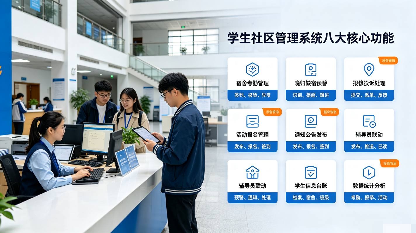 学生社区管理系统解决方案：宿舍楼宇管控、日常行为治理平台(图3)