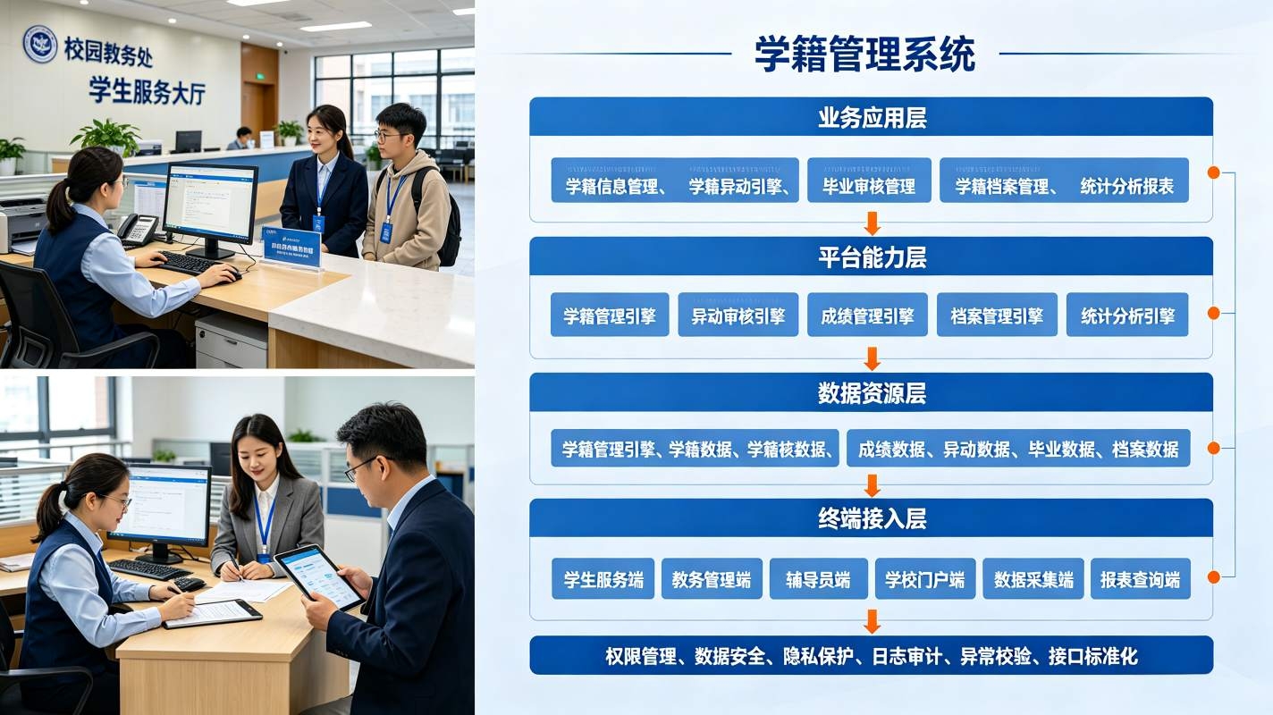 学籍管理系统解决方案:档案合规沉淀,学工数据赋能平台(图2) 学籍管理系统解决方案:档案合规沉淀,学工数据赋能平台(图2)
