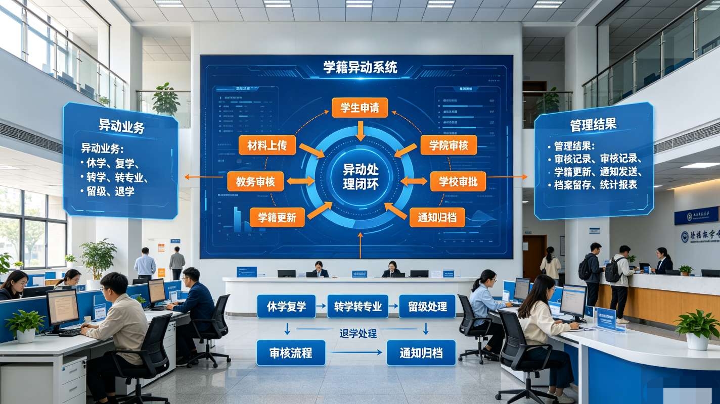 学籍异动系统:校园学籍规范化管理解决方案(图1) 学籍异动系统:校园学籍规范化管理解决方案(图1)