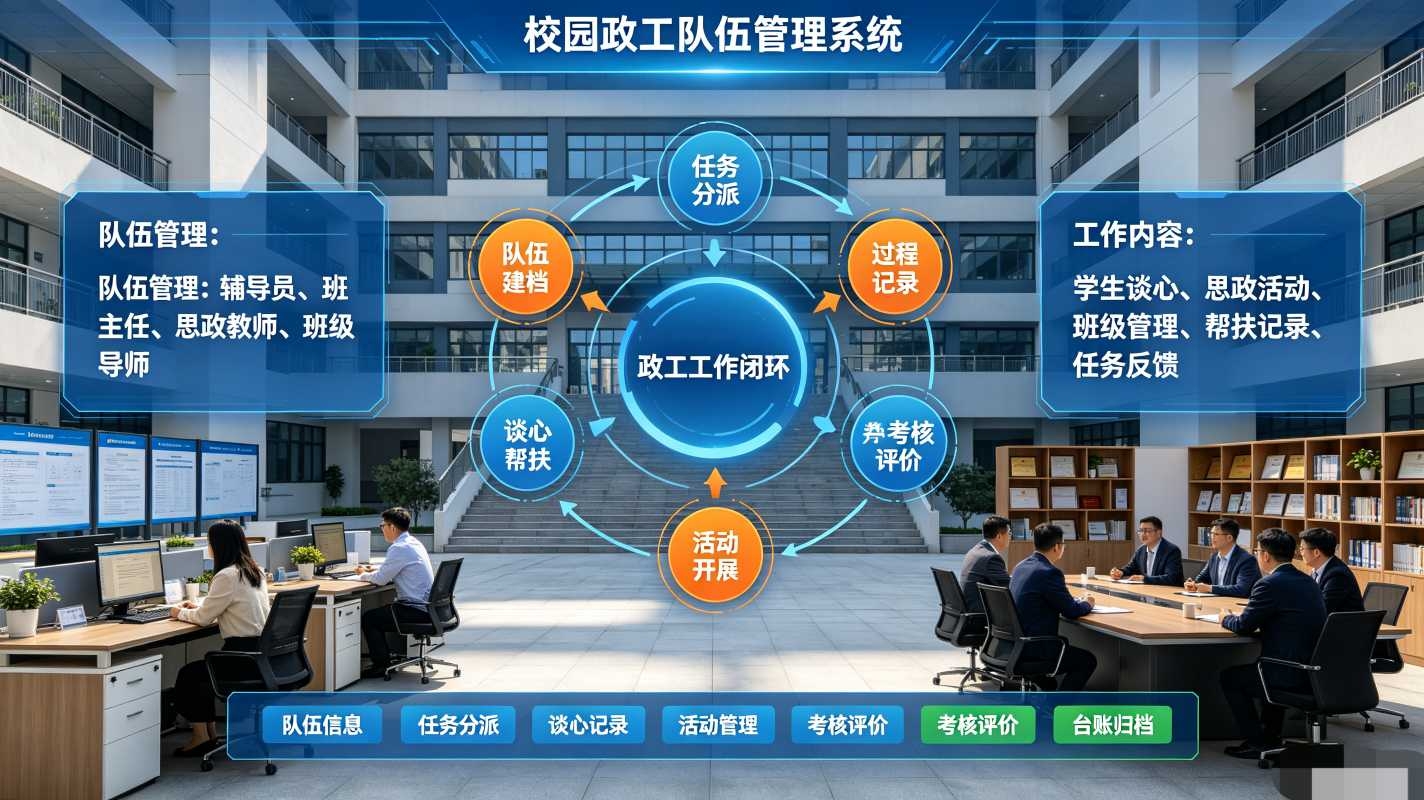 政工队伍管理系统：数字化政工人员学生一体化管理平台