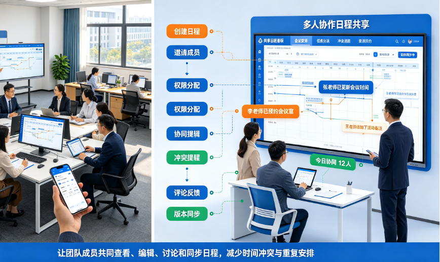 日程管理系统:多人协同办公·全程日程监管,高效数字化办公(图2) 日程管理系统:多人协同办公·全程日程监管,高效数字化办公(图2)