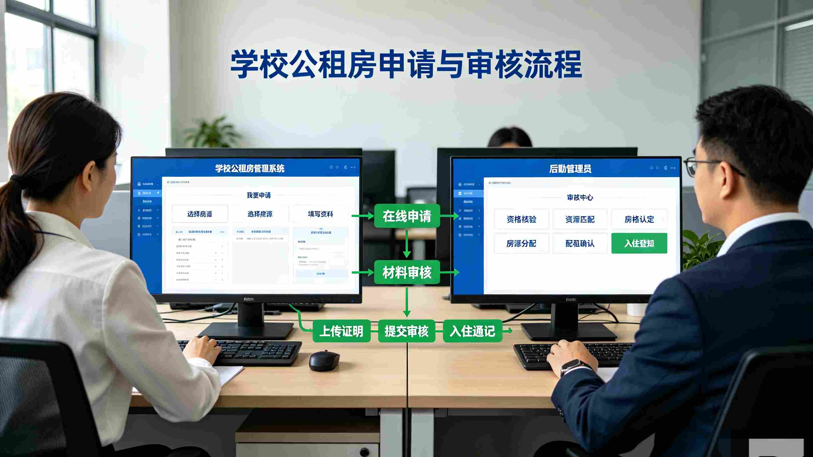 公租房管理系统：规范教职工宿舍申请分配与退房全流程