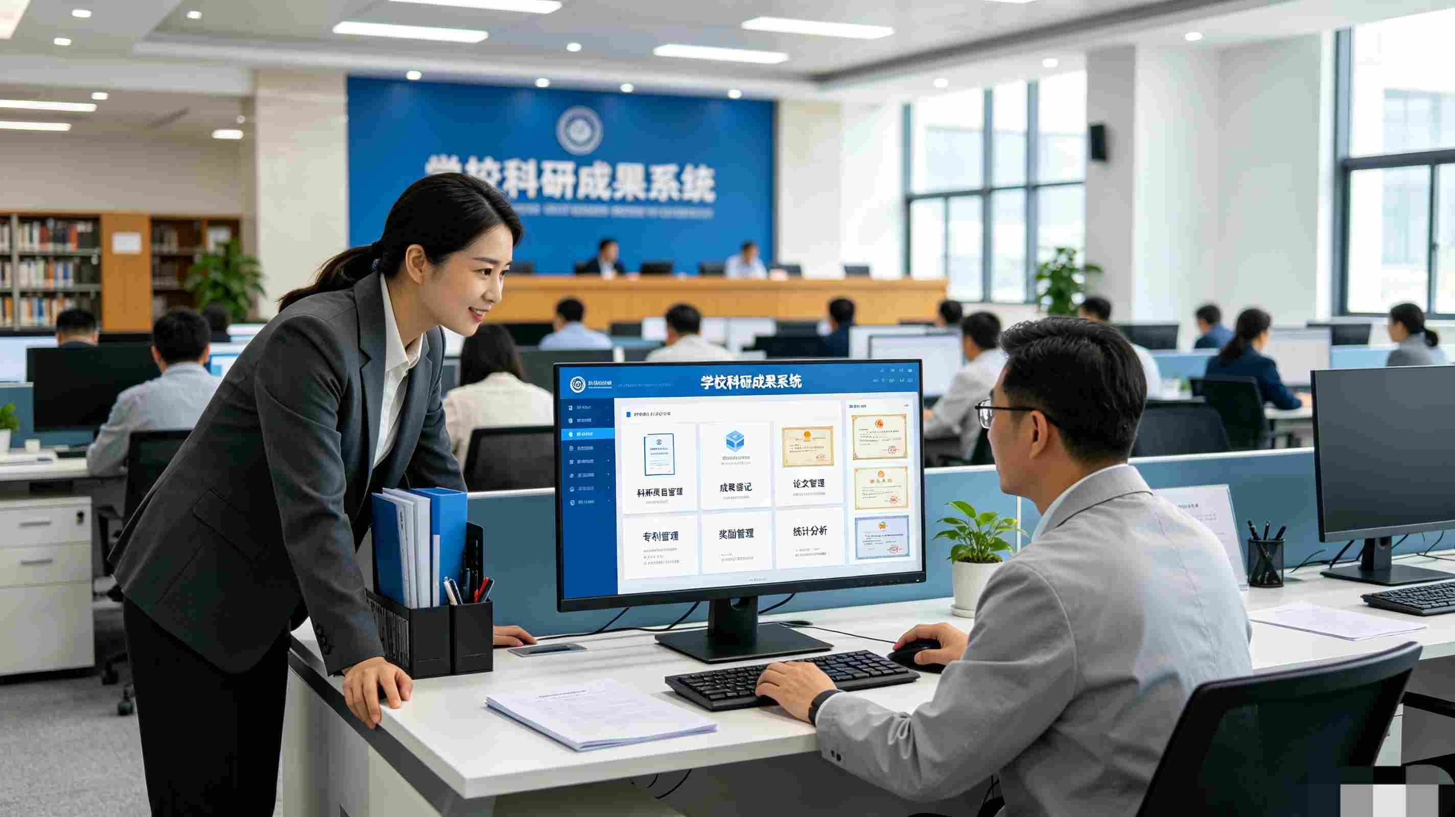 学校科研成果系统:高校论文专利著作获奖成果数字化管理平台(图1) 学校科研成果系统:高校论文专利著作获奖成果数字化管理平台(图1)
