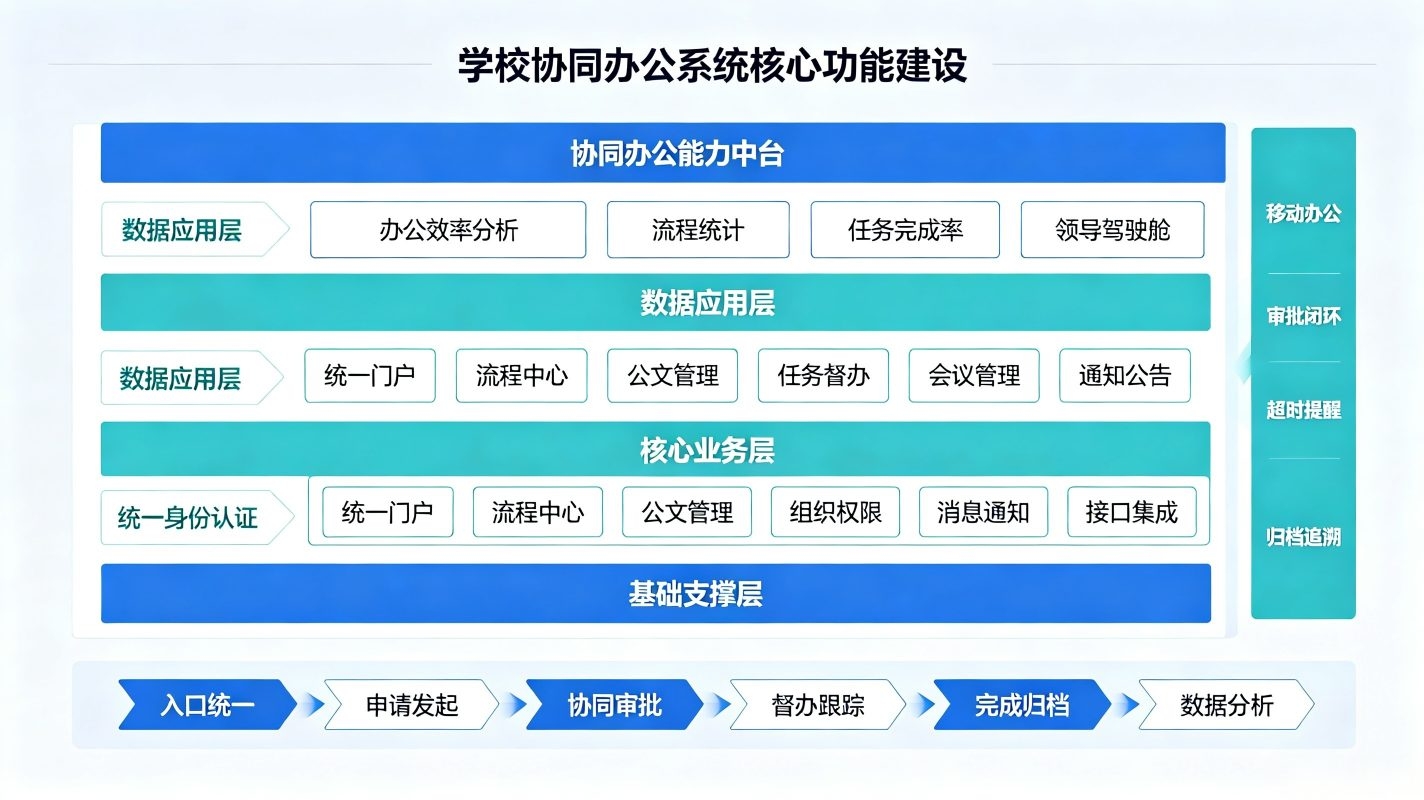 学校协同办公系统建设要点:智慧校园一体化建设指南(图2) 学校协同办公系统建设要点:智慧校园一体化建设指南(图2)