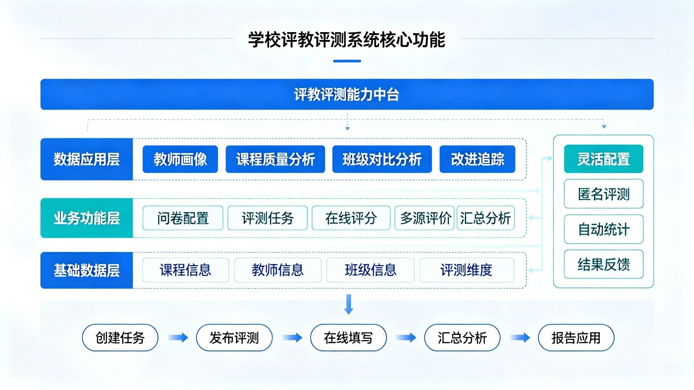 学校评教评测系统:班主任评教,教职工互评与智能成绩报表平台(图3) 评教评测系统:班主任评教,教职工互评与智能成绩报表平台(图3)