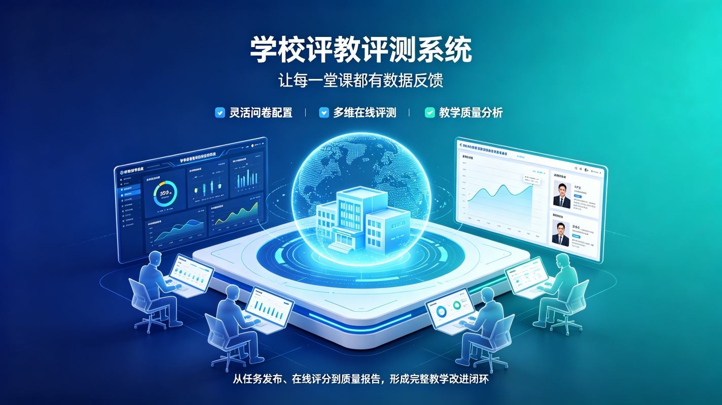 学校评教评测系统:班主任评教,教职工互评与智能成绩报表平台(图1) 评教评测系统:班主任评教,教职工互评与智能成绩报表平台(图1)
